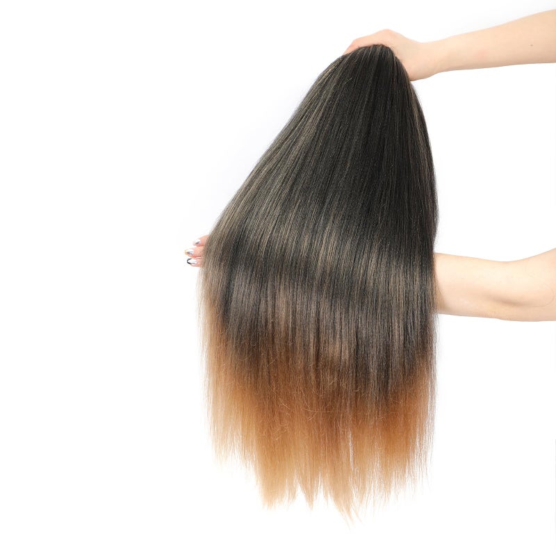 ROKTRESS Braiding Hair Pre Stretched Long Pre Stretched Braiding Hair Extensions Braiding Hair Pre Stretched 16 Inch 8 Packs Synthetic Braiding Hair Extensions For Braids (16inch,T27) - Image 4